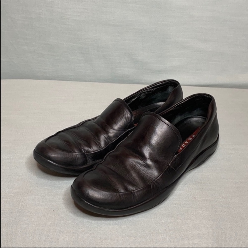 Men’s Black Leather Prada Shoe US Size 11
